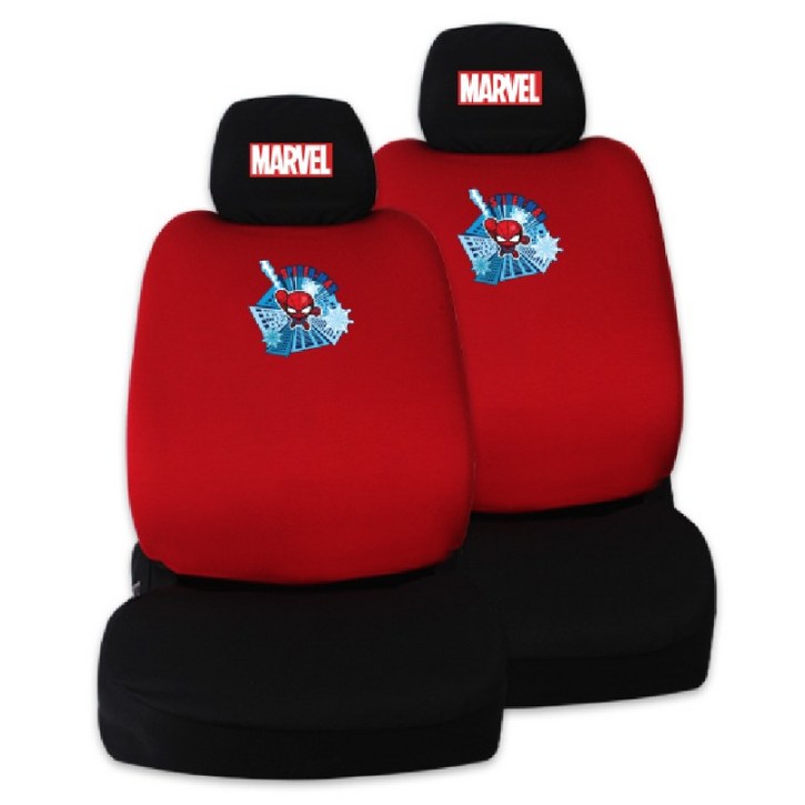 카이프 마블 캐릭터 패션 앞좌석 시트, 스파이더맨, 2개