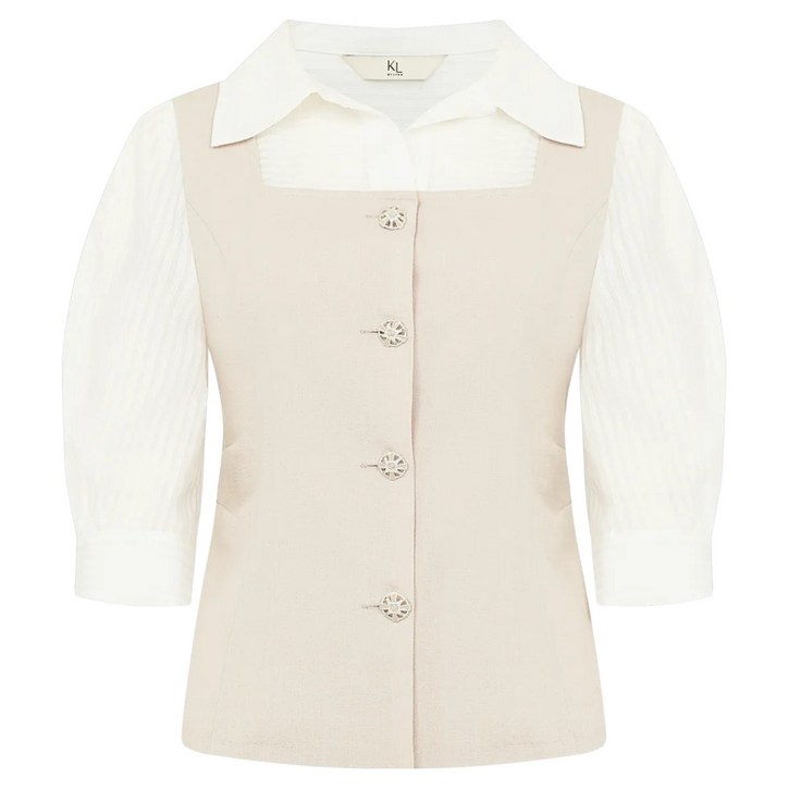 케이엘바이린 비터 카라 블라우스