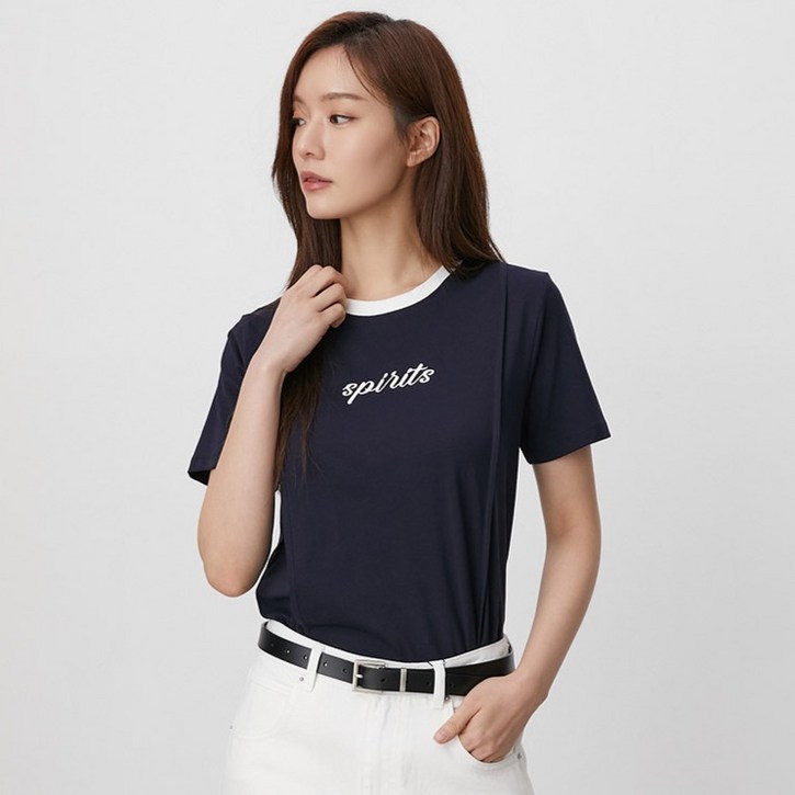 플라스틱아일랜드 여성용 절개라인 티셔츠 PR7CH801