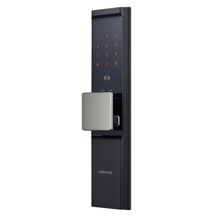 직방 IoT 스마트 푸시풀 손잡이 있음 도어락 SHP-DR700
