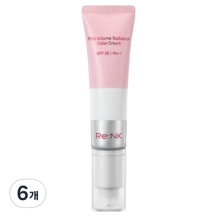 리엔케이 핑크 볼륨 래디언스 컬러크림 튜브형 30ml, 핑크, 6개