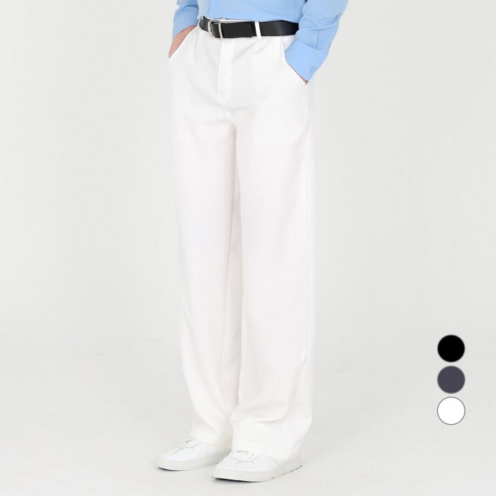 인피어스 남성용 자르 캐주얼 세미 와이드 슬랙스 P25SS1DM040