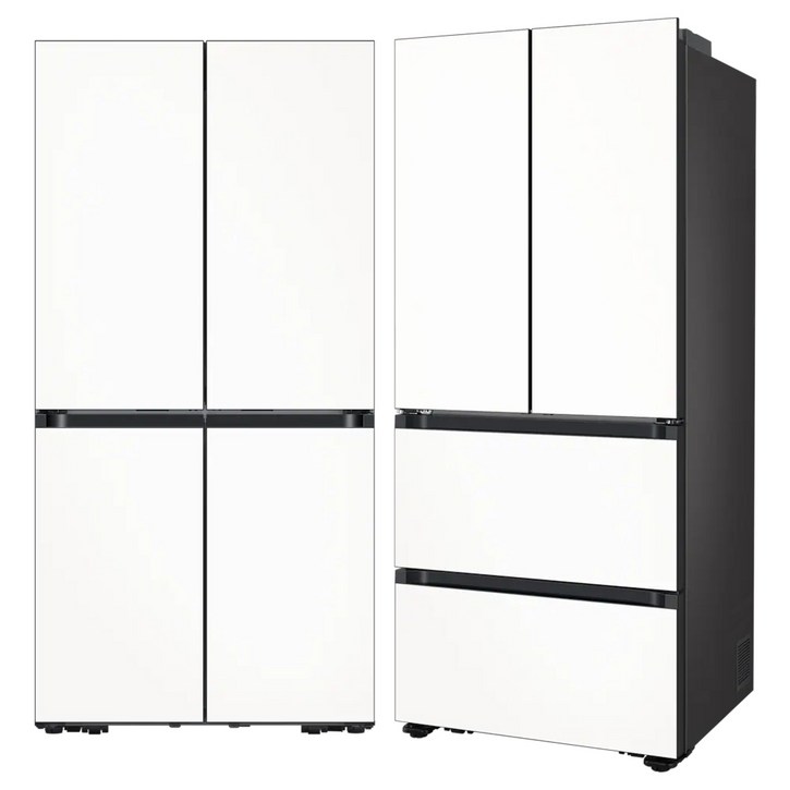 삼성전자 Bespoke AI 키친핏 640L 4도어 냉장고  김치플러스 420L 4도어 김치냉장고 세트 방문설치