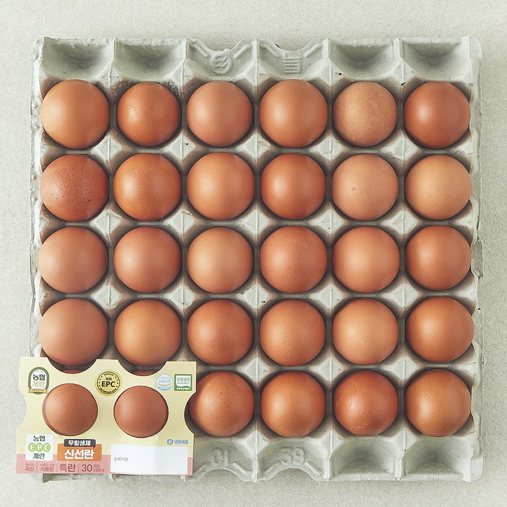 농협 EPC 무항생제 인증 특란 1.8kg, 1개, 30구