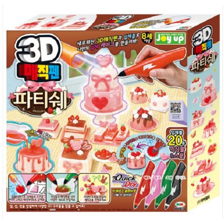 미미월드 [미미]3D매직펜파티쉐(4색), 단일상품(3D매직펜), 1개