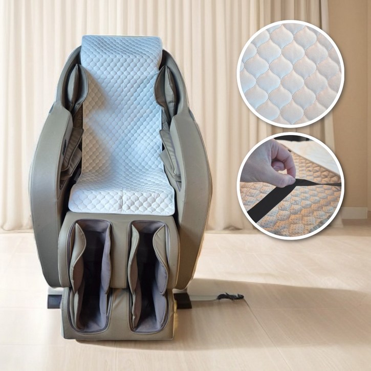 [모든 안마의자 호환] 커버무드 촉감좋은 안마의자 커버, 1개, 아이보리