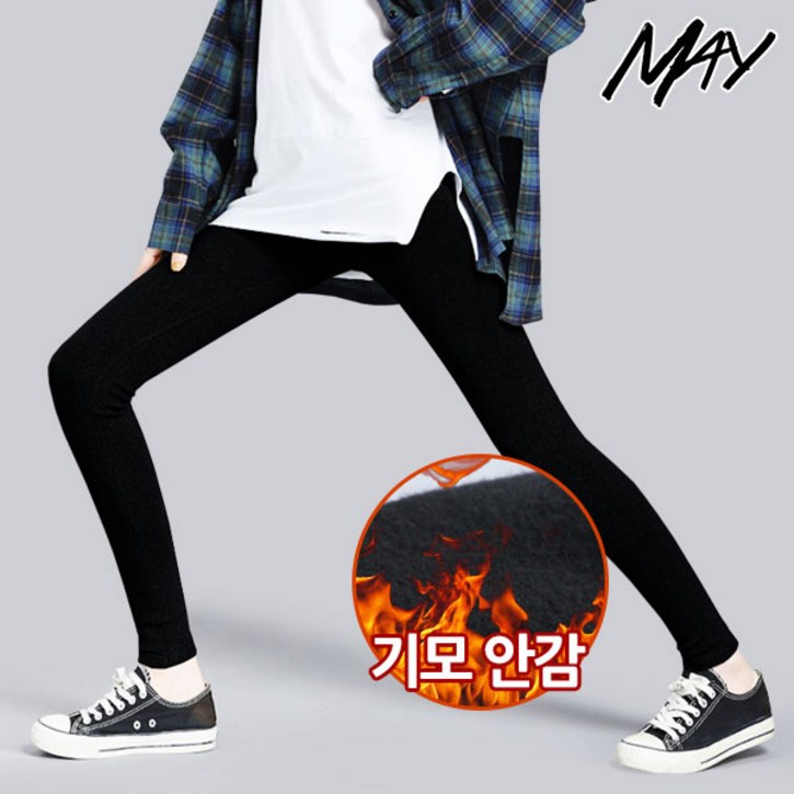 메이 여성용 타이즈  양모 밍크 기모 레깅스 (S~XL)