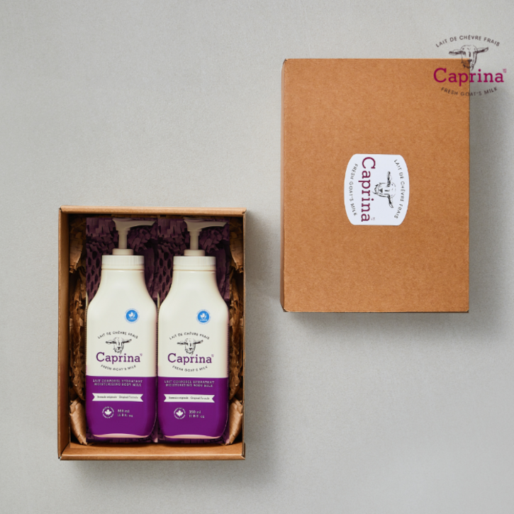 카프리나 선물세트 프레쉬 산양밀크 바디로션 350ml 더블세트 시어버터