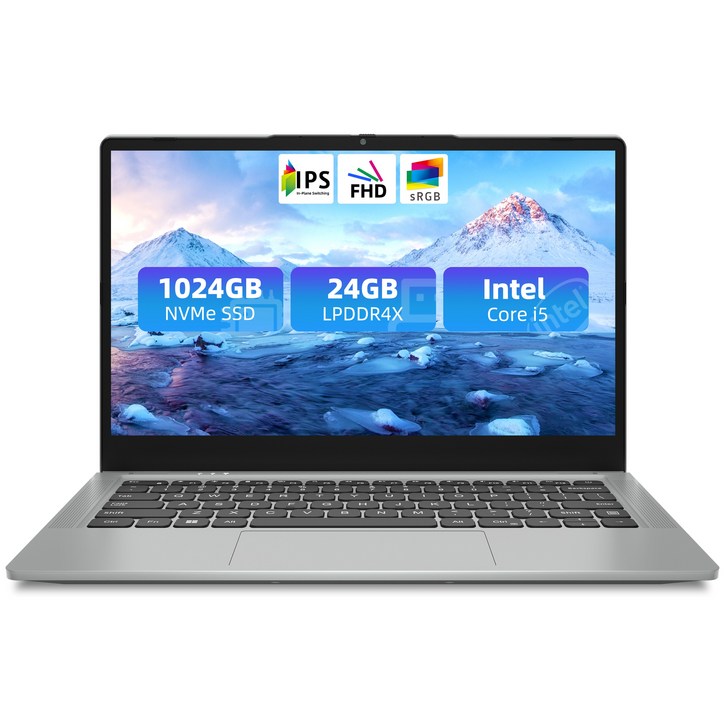 점퍼노트북 14 슬림 비즈니스 노트북 FHDIPS24G1024G, 그레이, WIN11 Home, Grey, 24GB, 1024GB, X7
