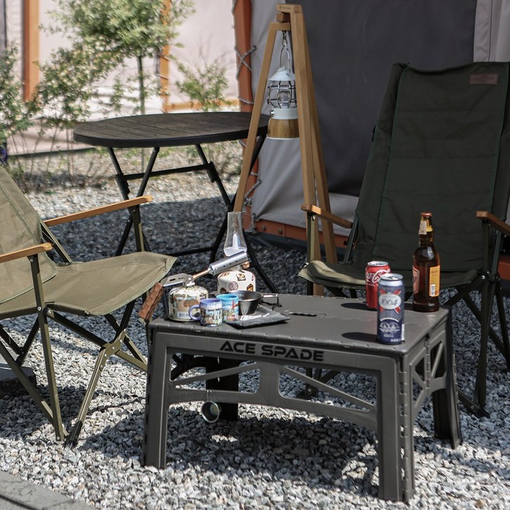 에이스스페이드 모노 원스텝 테이블 접이식 폴딩 원터치 캠핑테이블