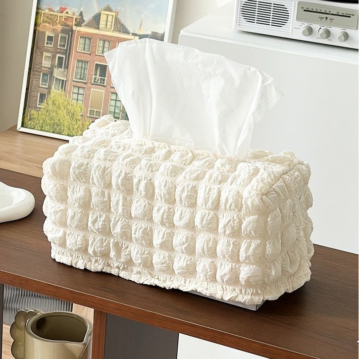 인테리어 완성템 루시아이 센시블 디스펜서 와플 휴지 커버 케이스, 1개, 베이지