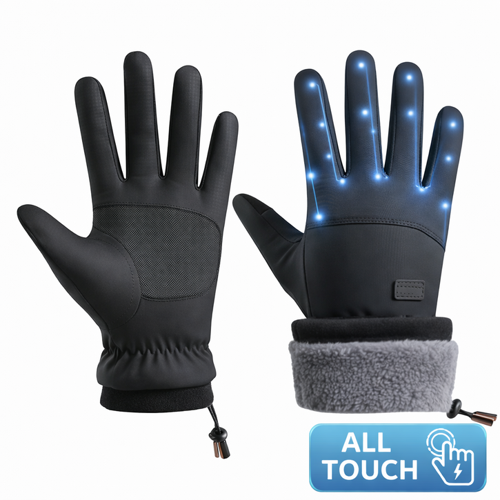 IFNA 스마트폰 방한장갑 모든부위 터치가능 미끄럼방지 기모내피 방수