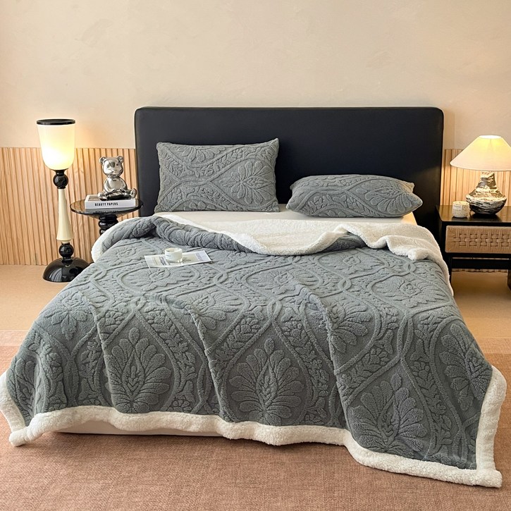 Wunnifu-극세사 담요는 가을 겨울 침대와 소파 겸용 보온 다용도 담요입니다