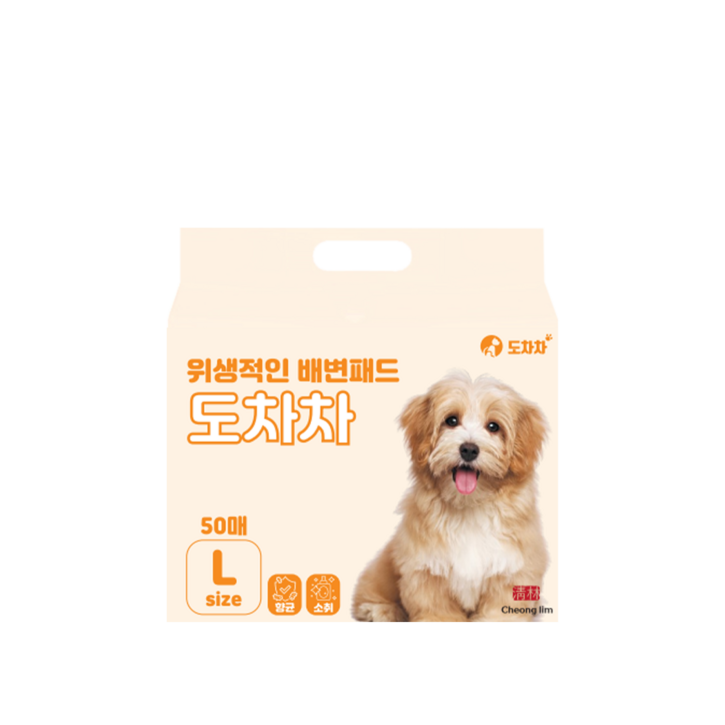 도차차 강아지 반려견 애견 배변패드 50g,50매,large ,(60 x 76cm) SAP 3g, 2팩, 50개입