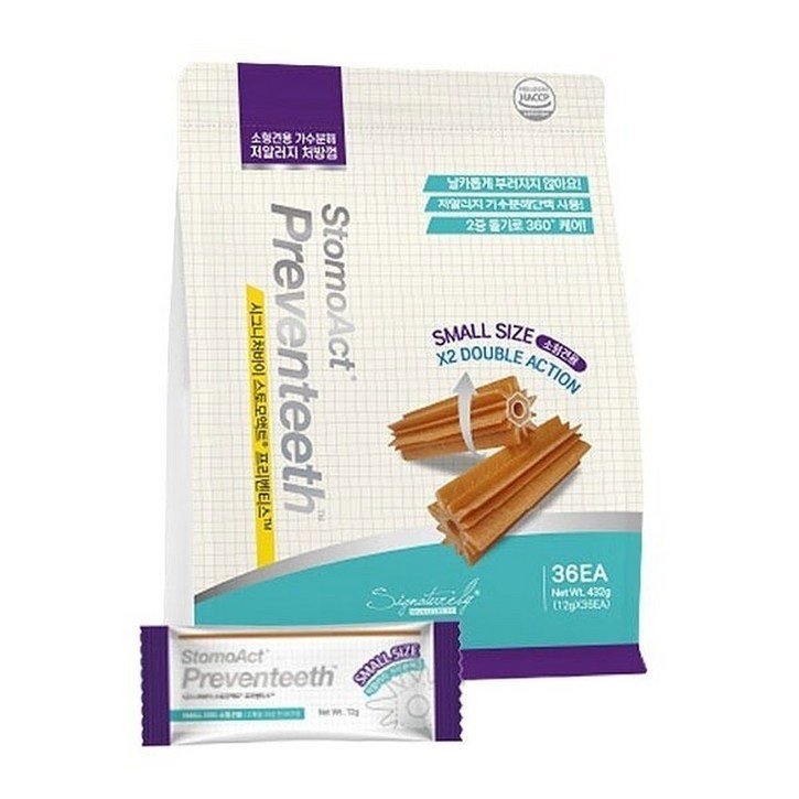 시그니처바이 스토모액트 프리벤티스 소형견용 36개입, 36개, 12g