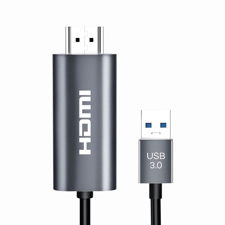 비에스 USB 3.0 to HDMI 케이블 2M, 1개, BS-UH20