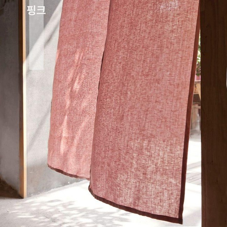 한옥 모시 커튼 창문 가리개 삼베발 차양막 공간분리 바란스