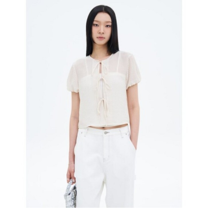 에잇세컨즈 볼륨 소매 블라우스 아이보리 125465MQ30 810931