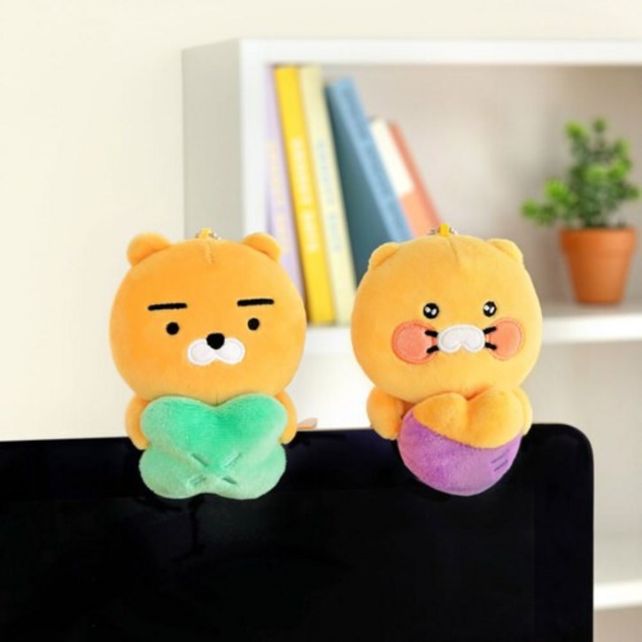 카카오프렌즈 모니터 인형 키링, 1개, 춘식이, 13cm 카카오프렌즈 모니터 인형 키링, 1개, 춘식이, 13cm