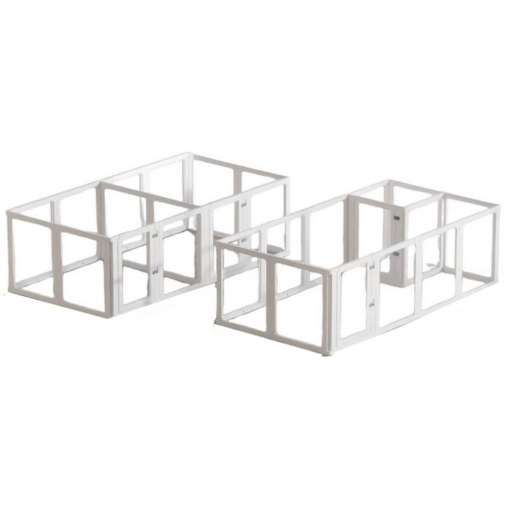 확장형 펫룸 75cm 오픈형 강아지 울타리 애견펜스, 화이트, 1개