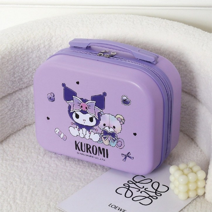 에프식스 산리오 헬로키티 쿠로미 레디백 기내용 캐리어 기내반입 미니 소형 여행 보조 가방 캠핑 서브백