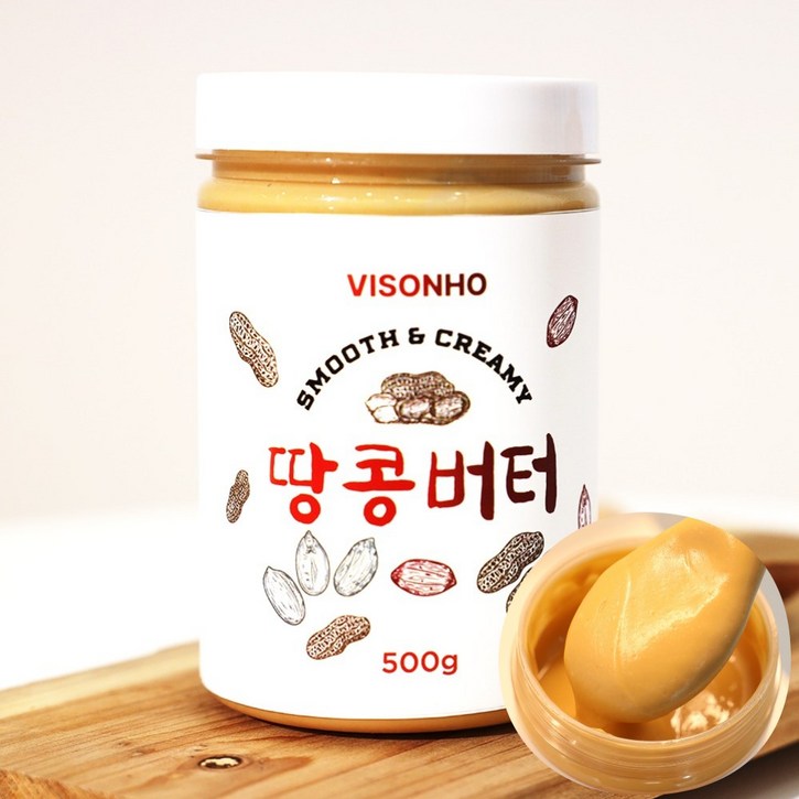 VISONHO 100 무첨가 땅콩버터 피넛버터