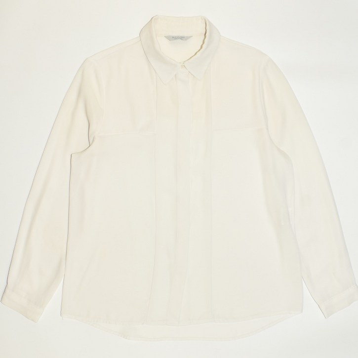 자바구제 2753.매그제이 솔리드 쉬폰 긴팔 블라우스정품 F