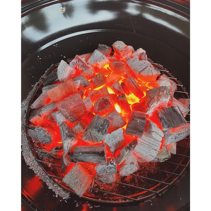 [간편포장] 두번구운 라오스 비장탄 백탄 바베큐 숯, 10kg, 1개