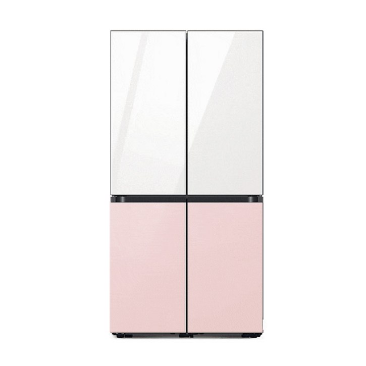 삼성 비스포크 냉장고 글램화이트+글램핑크 RF85B900255