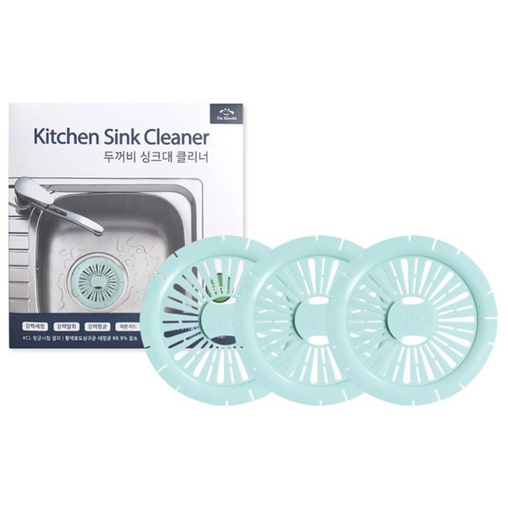 두꺼비 싱크대 배수구 클리너 자동 냄새제거 세정 피톤치드향, 3개, 15g