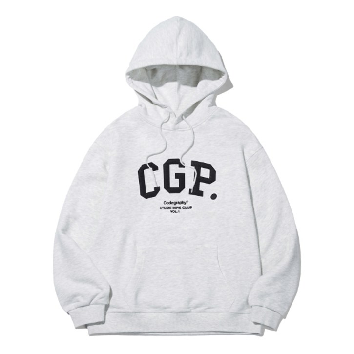 코드그라피 CODEGRAPHY 기모 Ver. CGP 아치 로고 후드티_라이트그레이 CBCFUTH100MG 153851