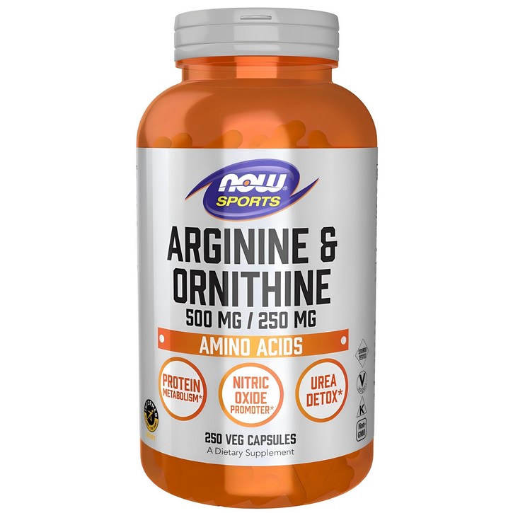 나우푸드 아르기닌 500mg 오르니틴 250mg 캡슐, 250정, 1개