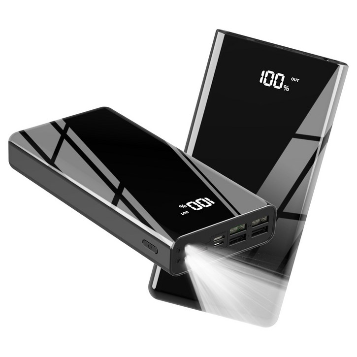 KLIFE 대용량 보조배터리 고속충전 멀티단자 잔량표시 LED조명 PD 22.5W QC3.0 KLIFE 대용량 보조배터리 고속충전 멀티단자 잔량표시 LED조명 PD 22.5W QC3.0