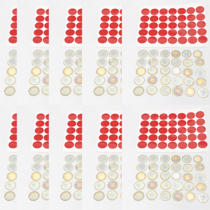 D20x0.4T철판 + D20x1T 투명 양면 테이프 접착 스티커 자석부착용 자석붙임철판 소형 원형 자석접착식 [제이스마그네트], 350개
