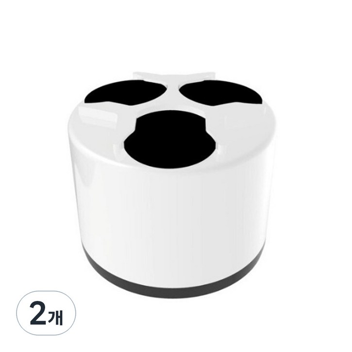 바라보고 차량용 동전케이스 1단, 2개, 화이트