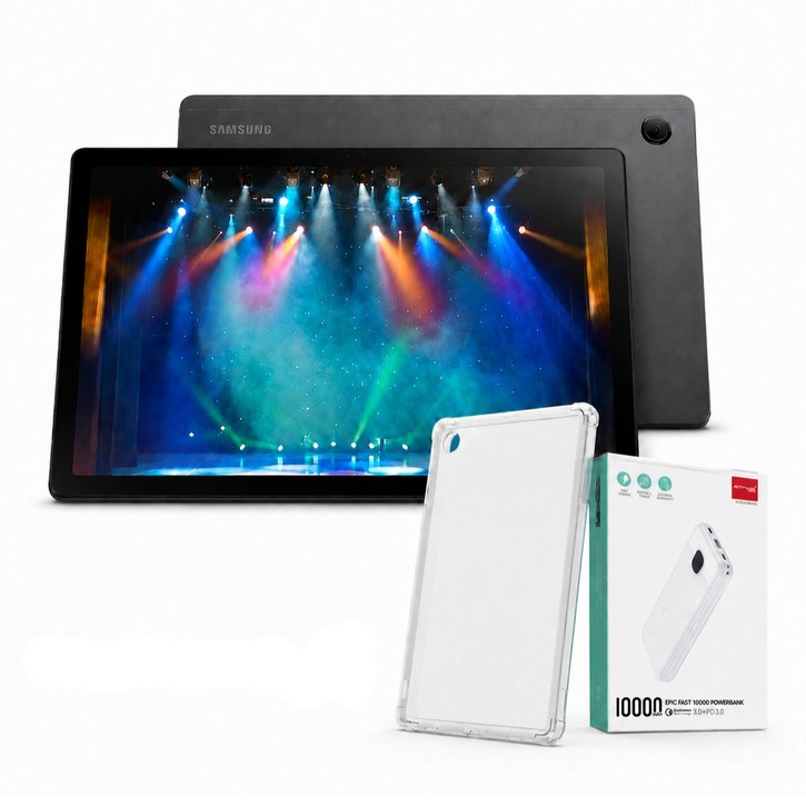 삼성전자 갤럭시탭 A8 (본품+케이스+보조배터리+무상AS12개월), 그레이, 64GB, Wi-Fi