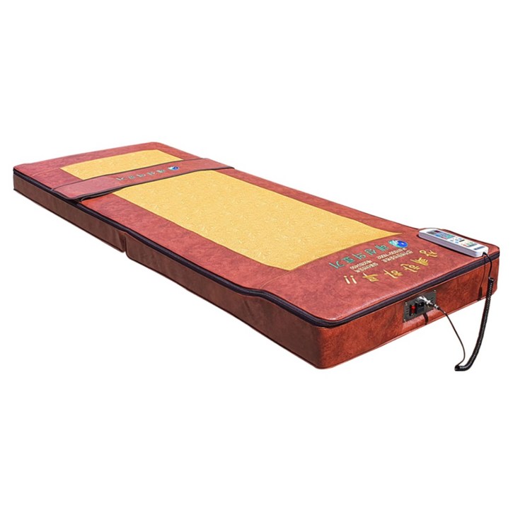 최신 두타 안마 매트 혜성의료기 상쾌한하루 HS770 온열 안마기 한의원 물리치료 마사지기, 황토색, 고급형12봉