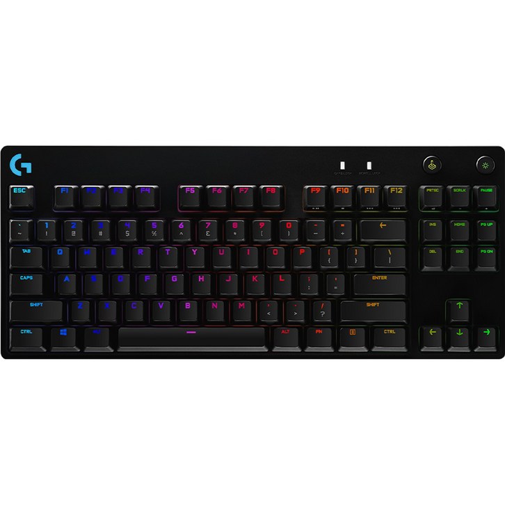 로지텍 PRO TKL GX BLUE 기계식 게이밍 유선 텐키리스 키보드, 혼합색상, YU0039, 청축 로지텍 PRO TKL GX BLUE 기계식 게이밍 유선 텐키리스 키보드, 혼합색상, YU0039, 청축