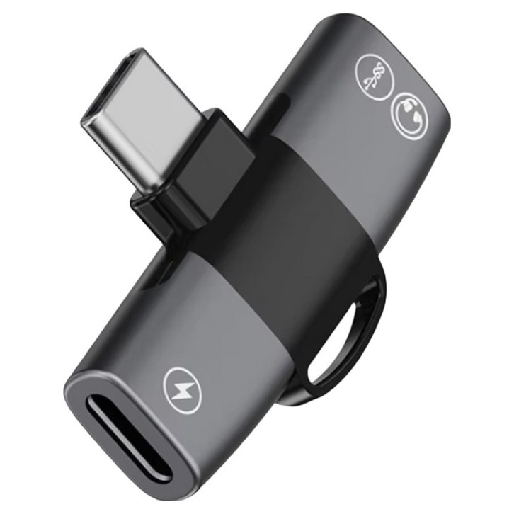 마오노 MC28C Pro 듀얼 변환 젠더, 40mm, 다크그레이, 1개