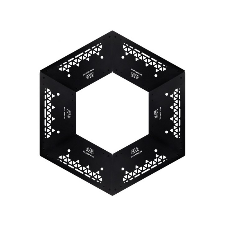 난로테이블 캠핑용 화로대 화롯대 라그렌 육각테이블 선반