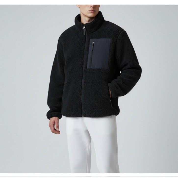 양털 후리스 뽀글이 자켓 4가지색상 반집업 점퍼 등산 방한 빅사이즈