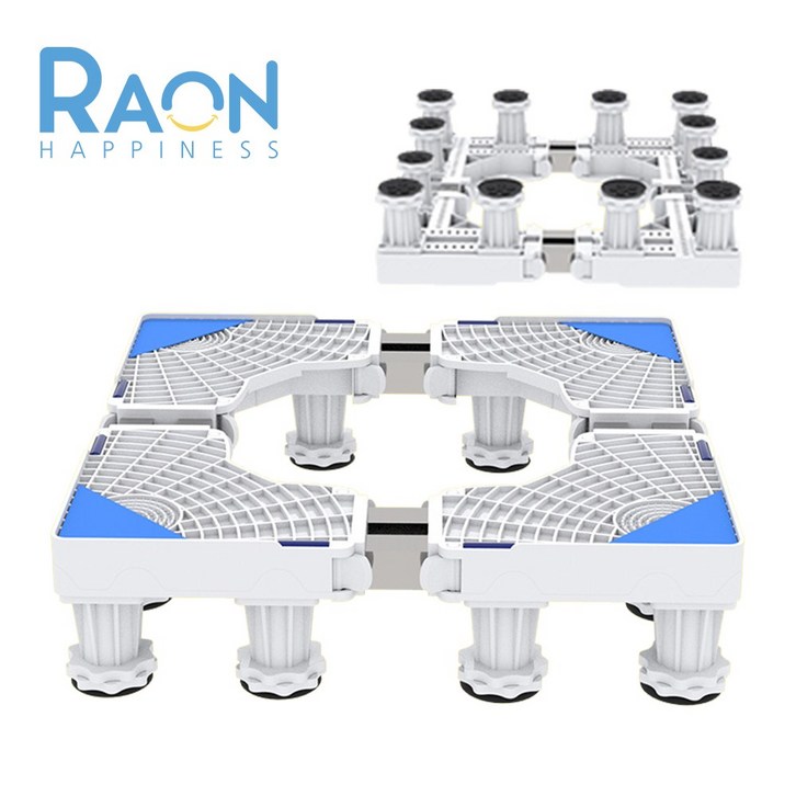 Raon 세탁기 받침대 12발, 1개, 더블 강화 프레임 화이트 12발 RJSF03 Raon 세탁기 받침대 12발, 1개, 더블 강화 프레임 화이트 12발 RJSF03