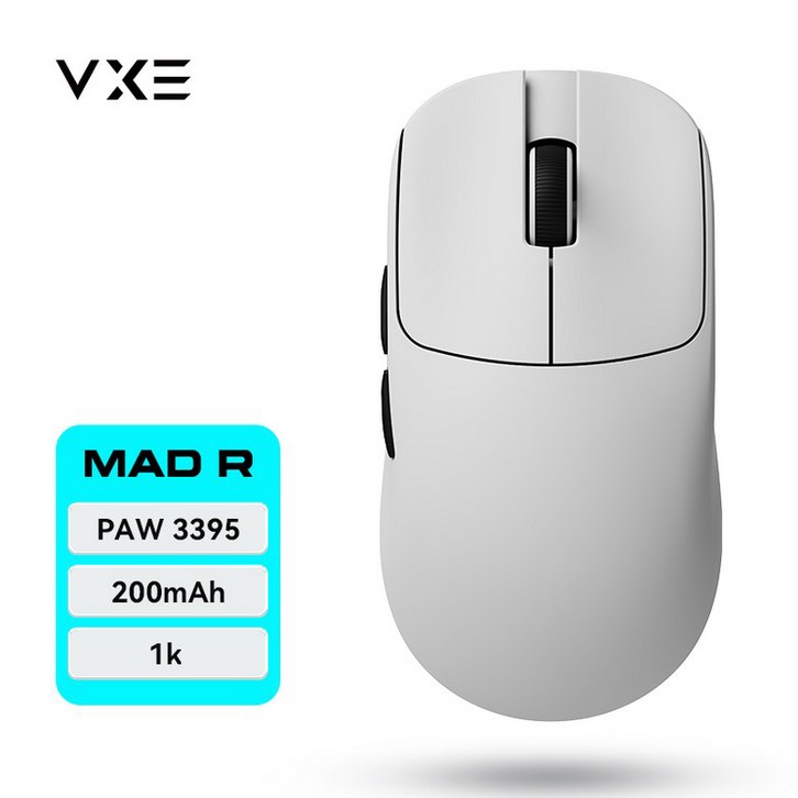 VXE MAD R 무선 마우스 01, 0101 MAD R 화이트 1K3395