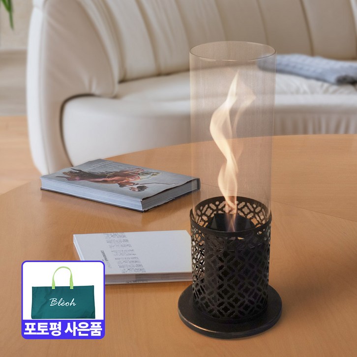 블레오 캠핑용 가정용 실내 에탄올 난로 불멍 미니화로 50cm 당일발송N, 1개