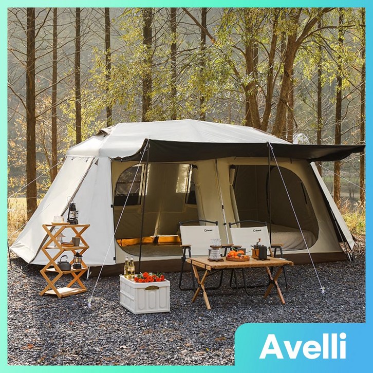 Avelli 원터치 자동 텐트 대형 캠핑 그늘막 텐트