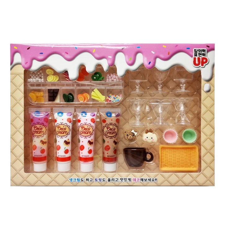 티엘에스 생크림 데코 세트, 핑크, 1개