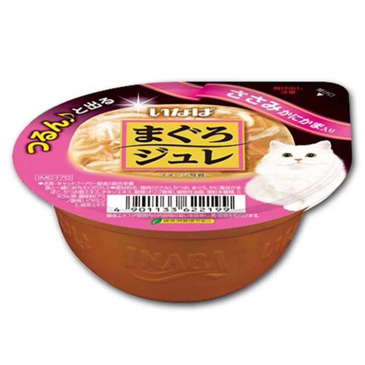 이나바 마구로쥬레 65g 고양이캔, 닭가슴살게맛살, 12개