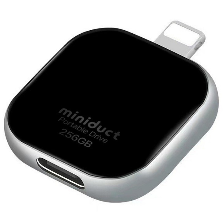 미니덕트 에어포켓 외장메모리 라이트닝타입 mi2000DT, 1개, 256GB 미니덕트 에어포켓 외장메모리 라이트닝타입 mi2000DT, 1개, 256GB