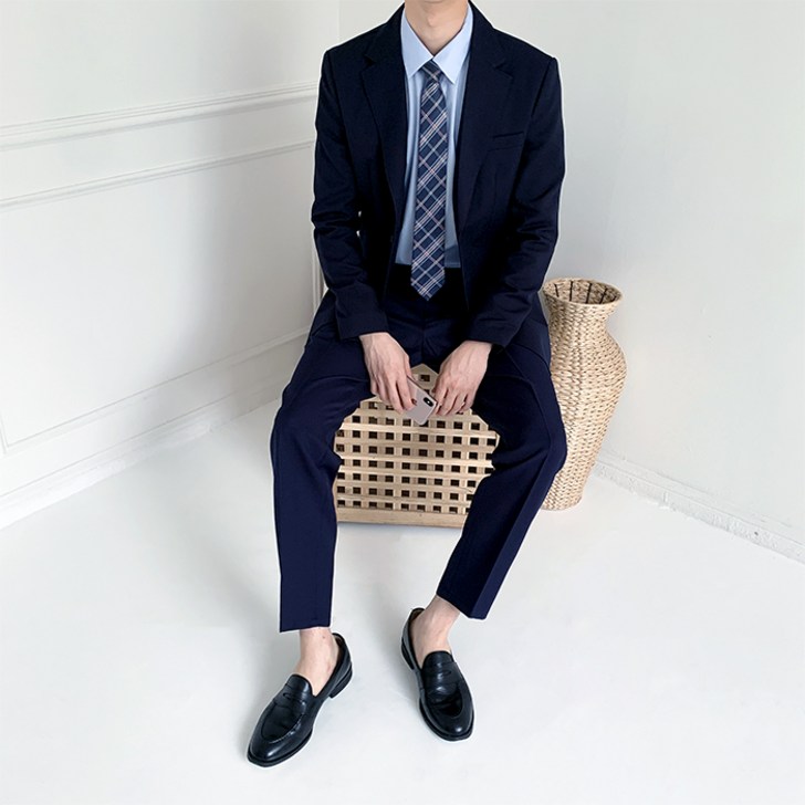 투디오션 남성용 슬림핏 상하의 수트셋업 투디오션 남성용 슬림핏 상하의 수트셋업