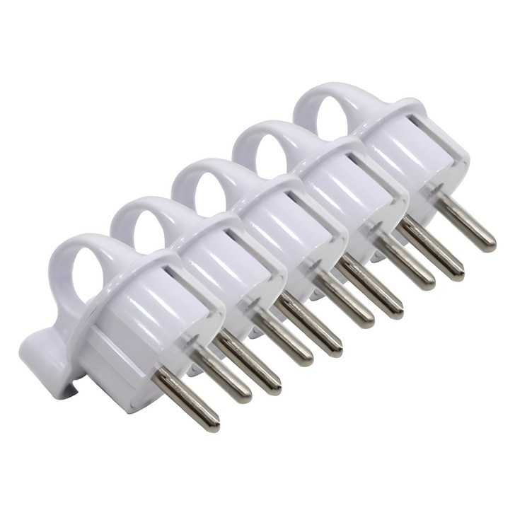 원스탑 이물질차단 접지 기역자 돼지코 AC 플러그